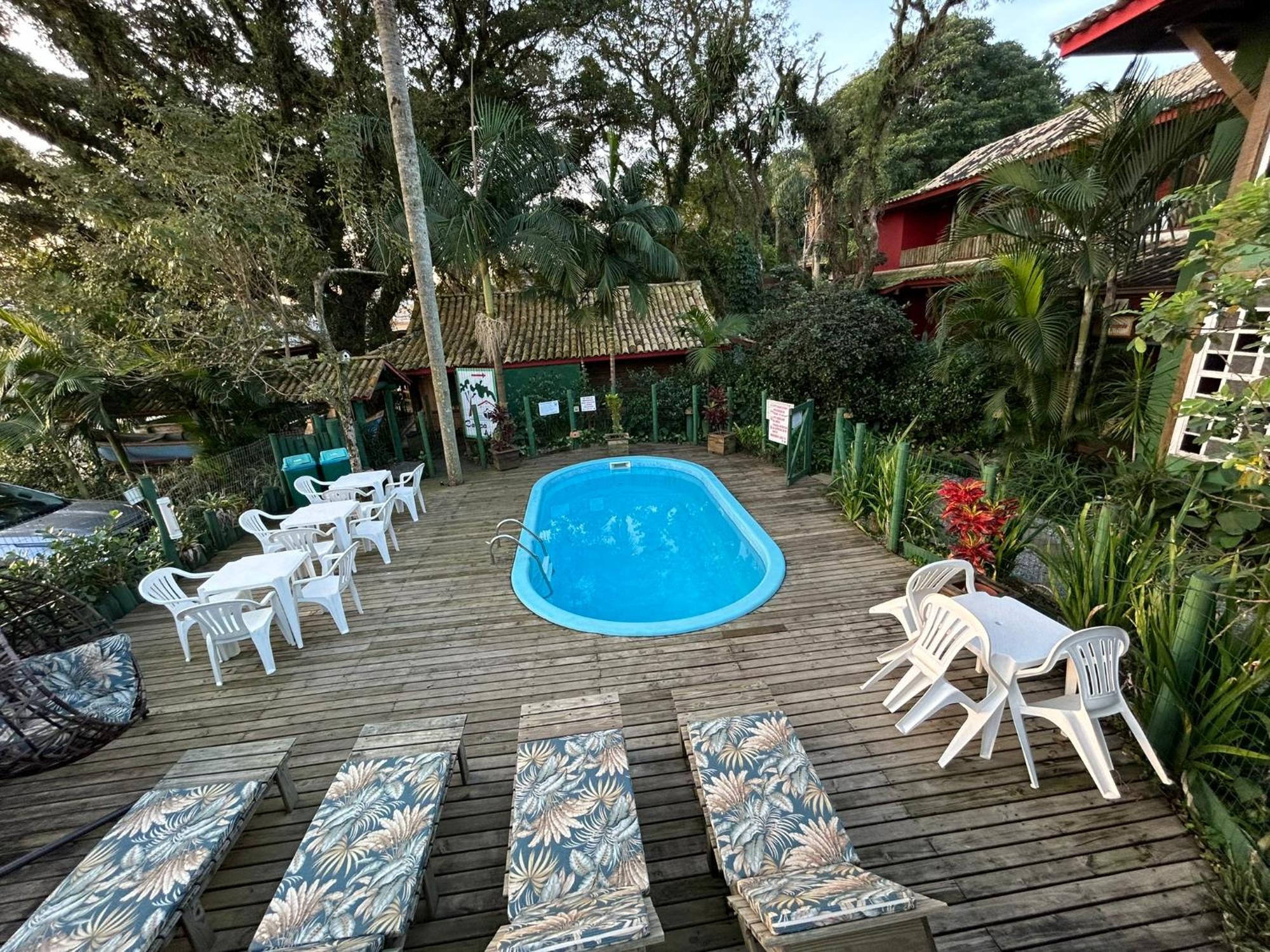 Pousada Canoa Azul Na Praia Da Ferrugem Garopaba Exteriér fotografie